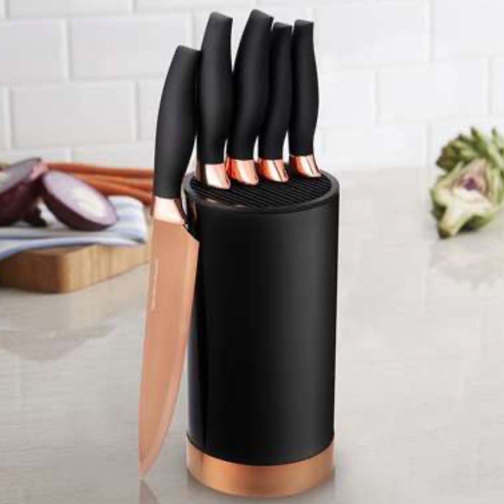 Hamilton Beach 5 Piece Black Premium Knife Set